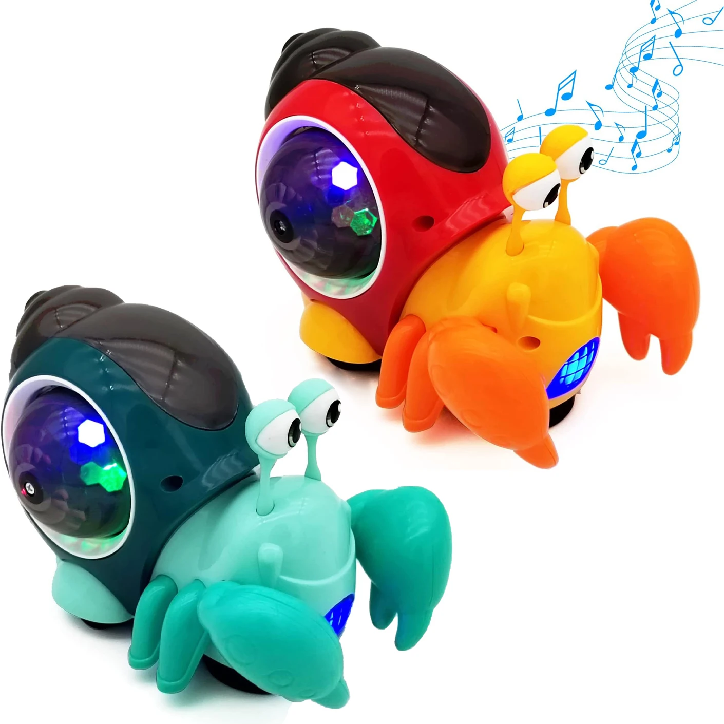 giocattoli elettrici granchio Residente Universale camminare barera music luce proiezione granchio giocattoli per bambini