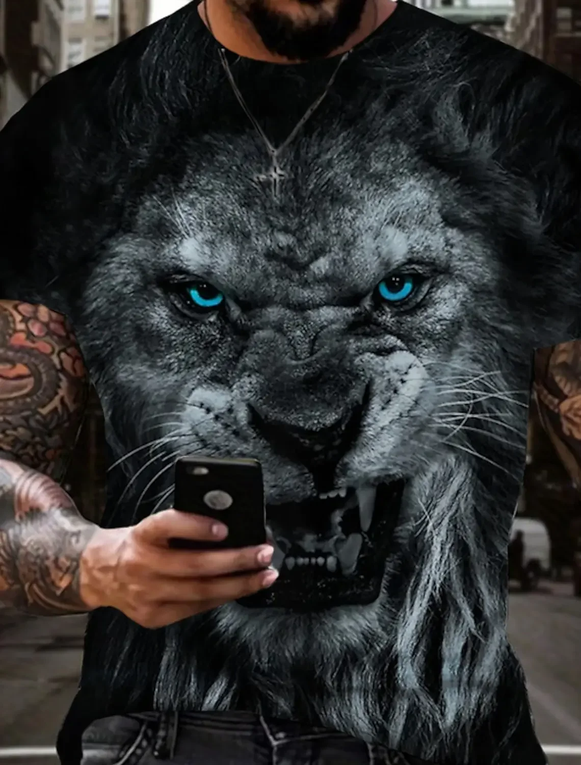 تيشيرتات رجالية ريترو، طباعة ثلاثية الأبعاد، أزياء الصيف، ملابس الشارع بأكمام قصيرة، ملابس رجالية، قمصان كبيرة الحجم، إلخ.