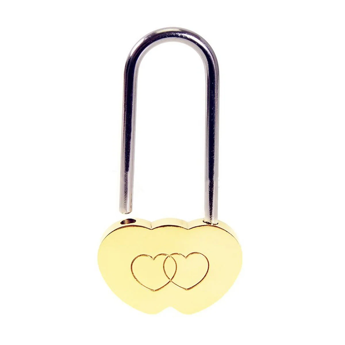 قفل نحاسي متحدة المركز بدون مفتاح مرة واحدة مغلق لا يمكن فتح قفل عالي الكثافة لشهى العاطفة الأبدية للعشاق #2