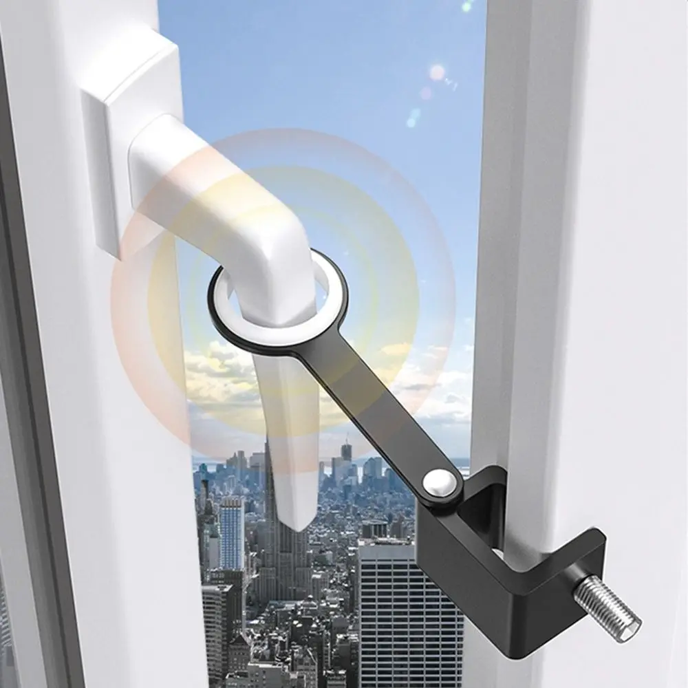 Window Limiter Adjustable Metal Gusset Fixed Brace Stopper Prevent Children From Falling Security Protection Window Accessories