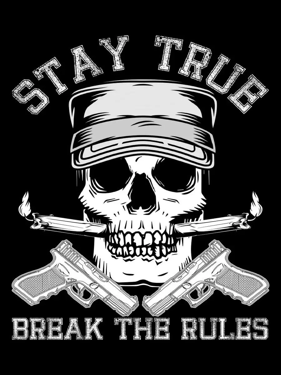 Stay True Break The Rules Poster  Text Art Print for Home Interior Design Modern Wall Decor Collection