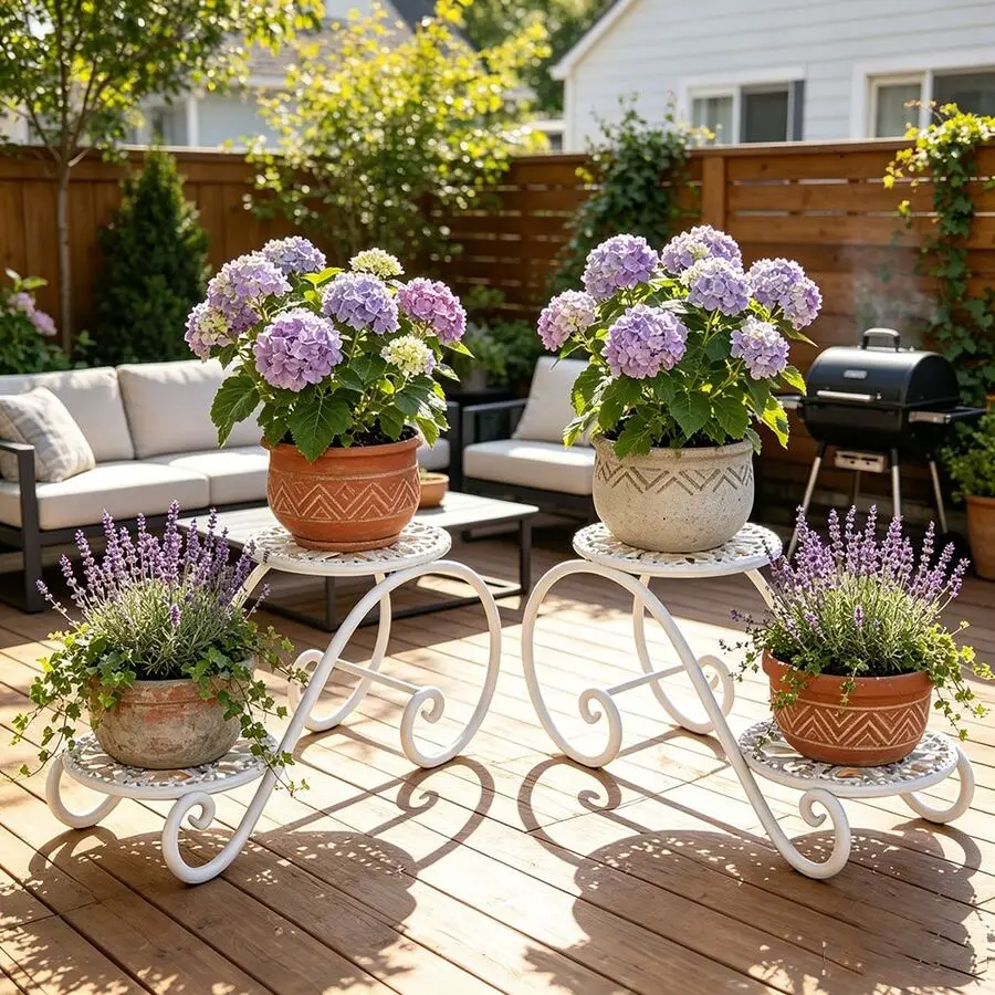 [High-Quality] 7/6/5/4/2 Tier Wrought Iron Plant Stand (8/7/6/5/4 Pot Capacity), Indoor Outdoor Multi-Tier Flower Pot Display Ra