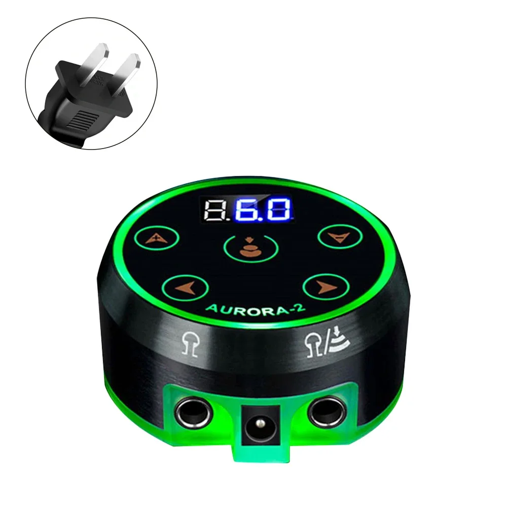 Professional Tattoo Power Supply – Aurora 2 Black LED Display