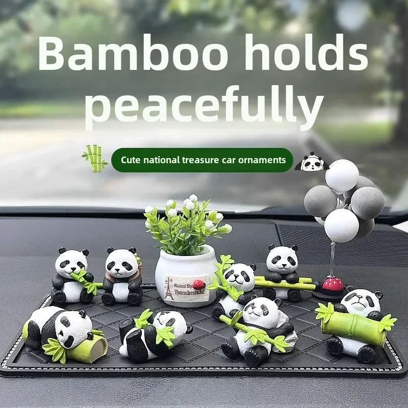 

Cute Little Panda Panda Car Ornaments Creative Car Center Console Ornaments Decorative Ornaments Car Cartoon