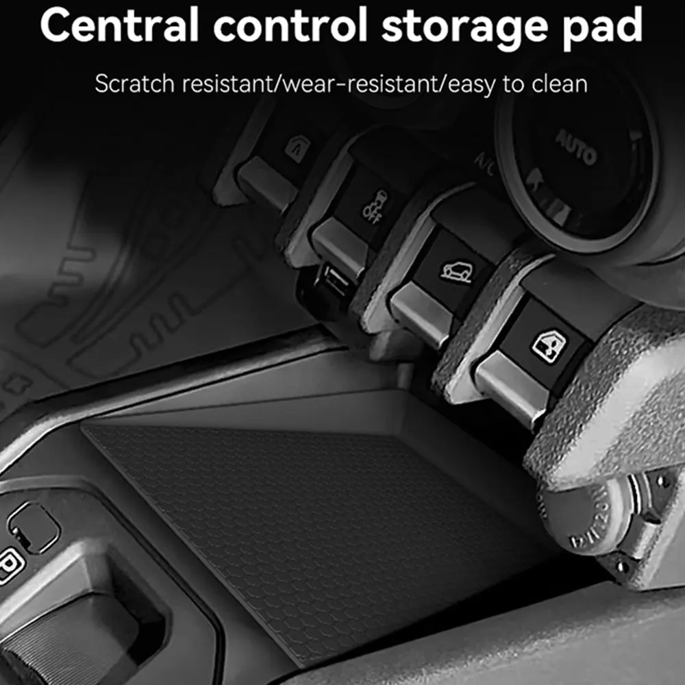 For Suzuki Jimny 2024 2025 Center Console Storage Box Central Tray Pad Organizer Stowing Tidying Car Interior Accessories Black - Image 5