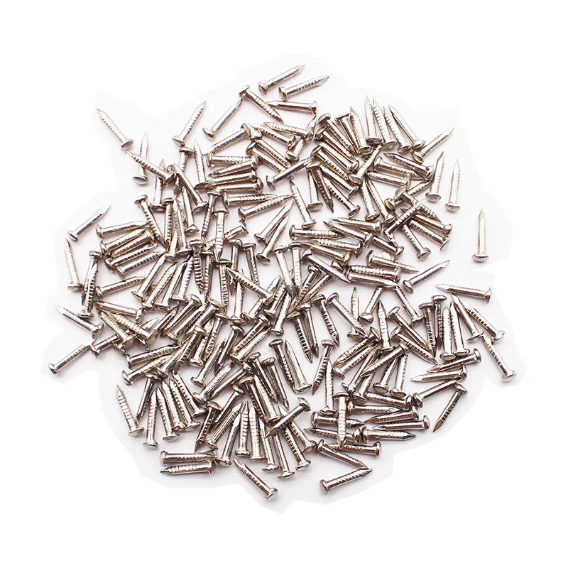 Nickel Plated Mini Small Tiny Round Head Iron Nails Hardware