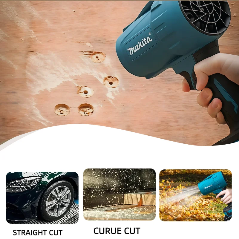 ماكيتا منفاخ عنيف توربو مروحة نفاثة 30000 دورة في الدقيقة منفضة هواء كهربائية سرعة الرياح توربو قابلة للشحن مع أداة تنظيف السيارة الخفيفة #2