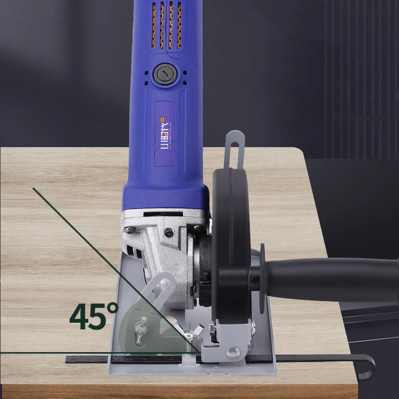 Quick Install Cutting Machine Slotting Base 45° Adjustable Cutting Depth Positioning Bracket For 100/115/125mm Angle Grinder