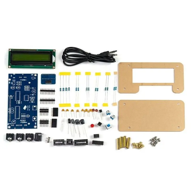 ABUN CW Morse Code DIY Kit DC9V Trainer Kit LCD Display Radio Circuit Board Welding Practice