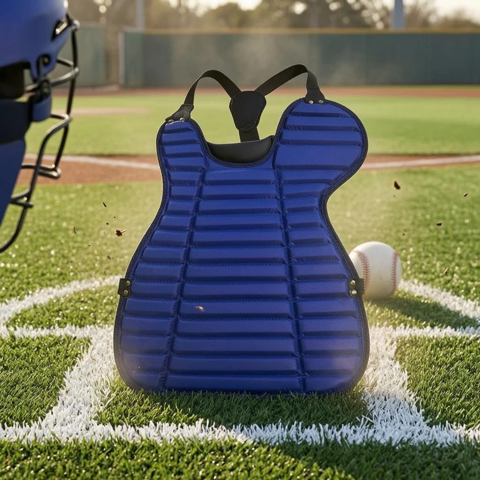 Catcher's Face Guard Chest Protector Leg Guards Professional Grade Catcher's Safety Gear Set Adjustable Straps for Adults