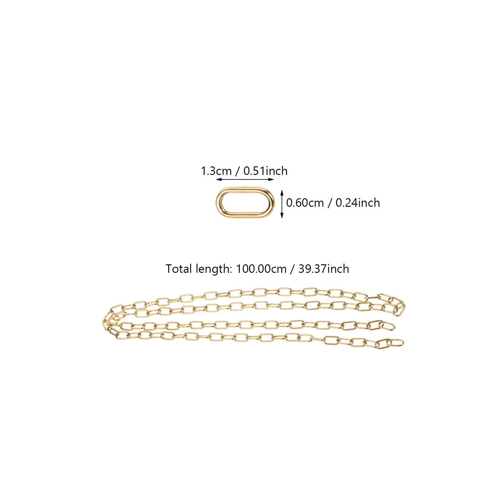 2 Rolls Premium Stainless Steel Large Chain DIY Long Necklace Bracelet Extender Chain Necklace Link Chains