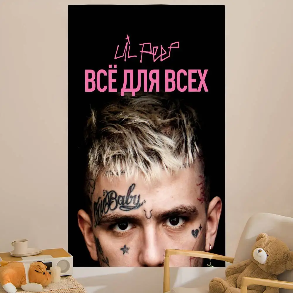 Lil Peep Hellboy Rapper Colorful Tapestry Wall Hanging Bohemian Wall Tapestries Mandala Wall Hanging Sheets