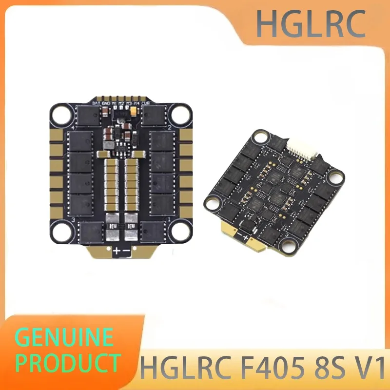 

HGLRC F405 Stack F405 8S V1 30.5*30.5mm ICM42688P Flight Controller 60A 6S V1 ESC Support DShot600/300/150 for FPV Drone Parts