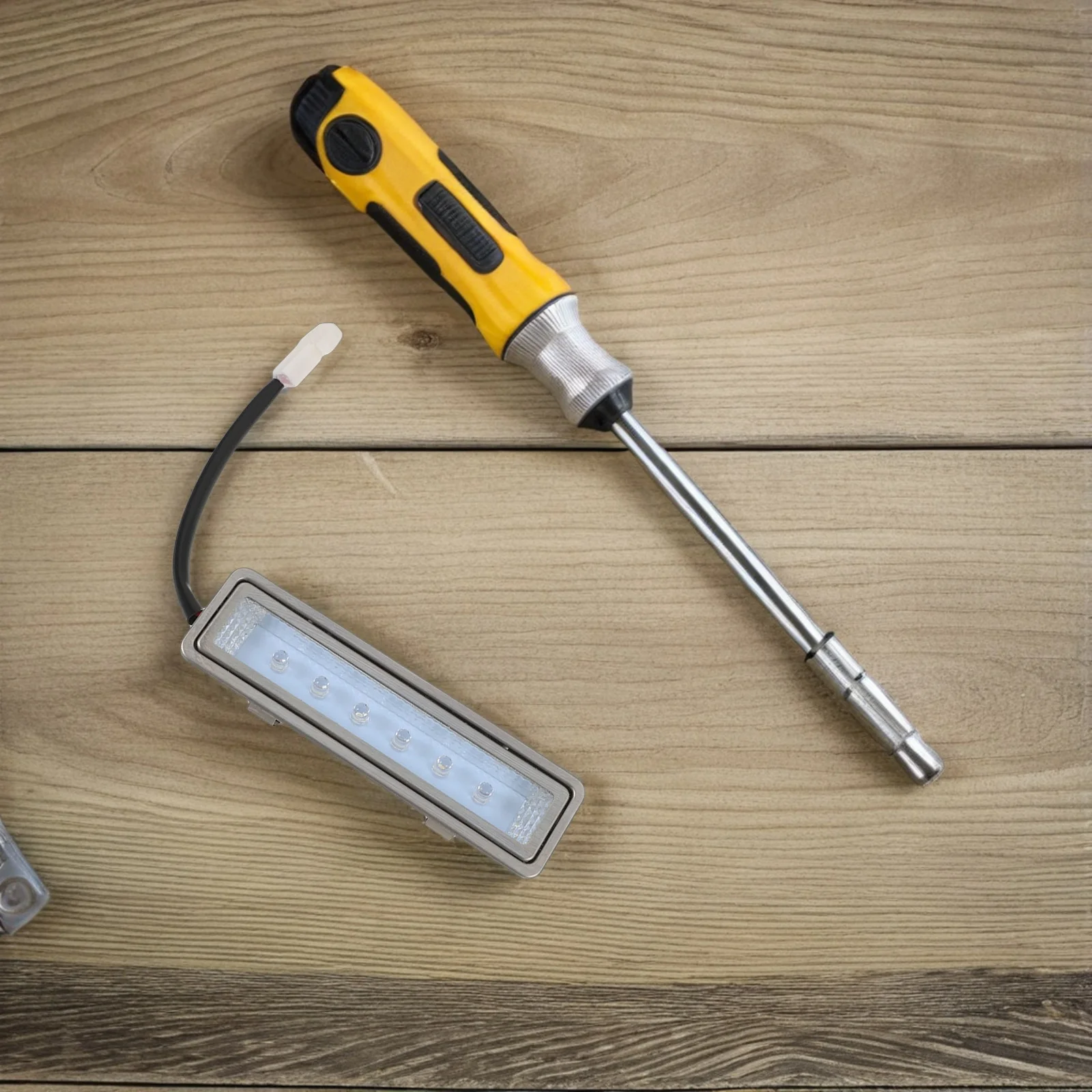 

2pcs Led Range Light Bright Cool Light Replacement For Kitchen Vent Stove Hood Bulbs Universal Compatible Easy Install Rectangle