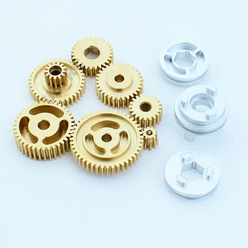 1:14th Scale Original Gearbox Gear Set Metal Synchronizer for Tamiya RC Dump Truck SCANIA 770S R620 VOLVO Arocs MAN TGX LESU Car