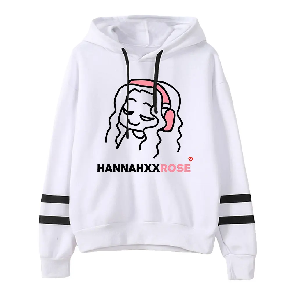 Hannahxxrose merch traum smp hoodie unisex taschen lose parallele stangen ärmel streetwear männer frauen sweatshirt mode kleidung