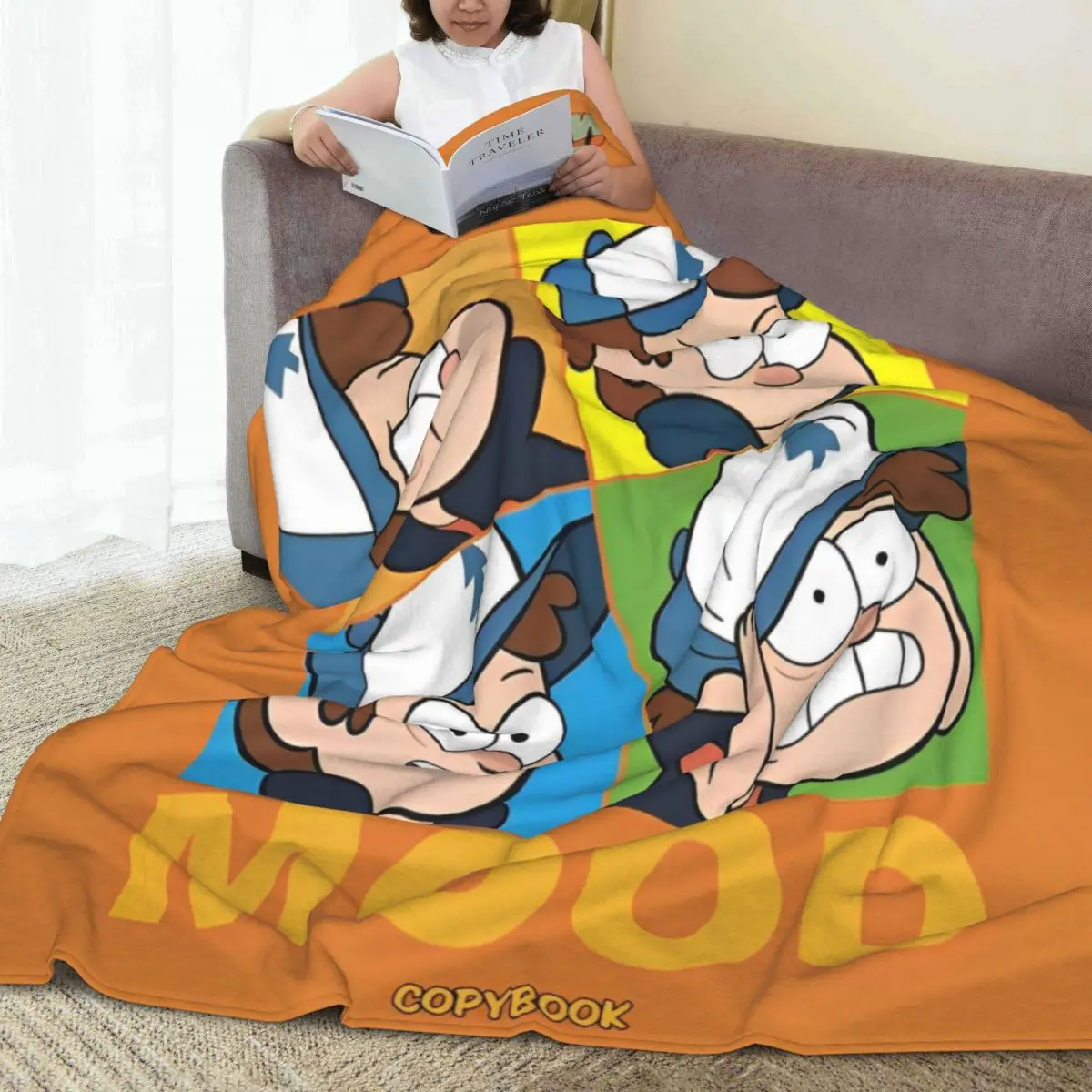 Gravity Falls Cartoon Blanket Quality Super Warm Throw Flannel Blanket Autumn Camping Travel Office Outdoor Novelty Bedspread