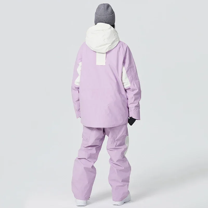 Fato de treino impermeável para adultos, roupa de snowboard quente Pro, moletom à prova de vento, calças com algodão, terno adulto, inverno, 2022