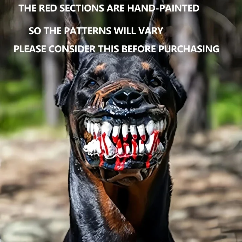 High Quality Halloween Soft silicone dog mask suitable for medium and large dogs, foldable mouth and nose masks