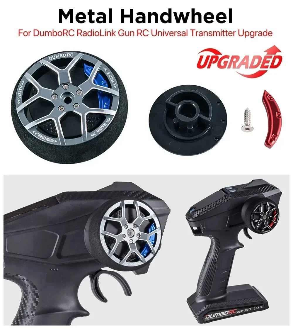 DUMBORC-volante transmisor de Control remoto, volante de Metal de espuma para DDF-350 X6PM Flysky Nobel NB4 X10P RC, actualizaciones de coche