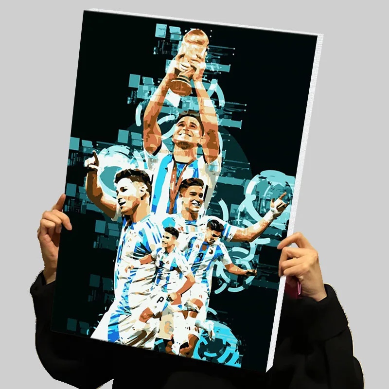 King Maker Prints Poster Football Player Custom Canvas Painting Wall Art Gaming Room Decoration Modern Abstract Canvases Mural