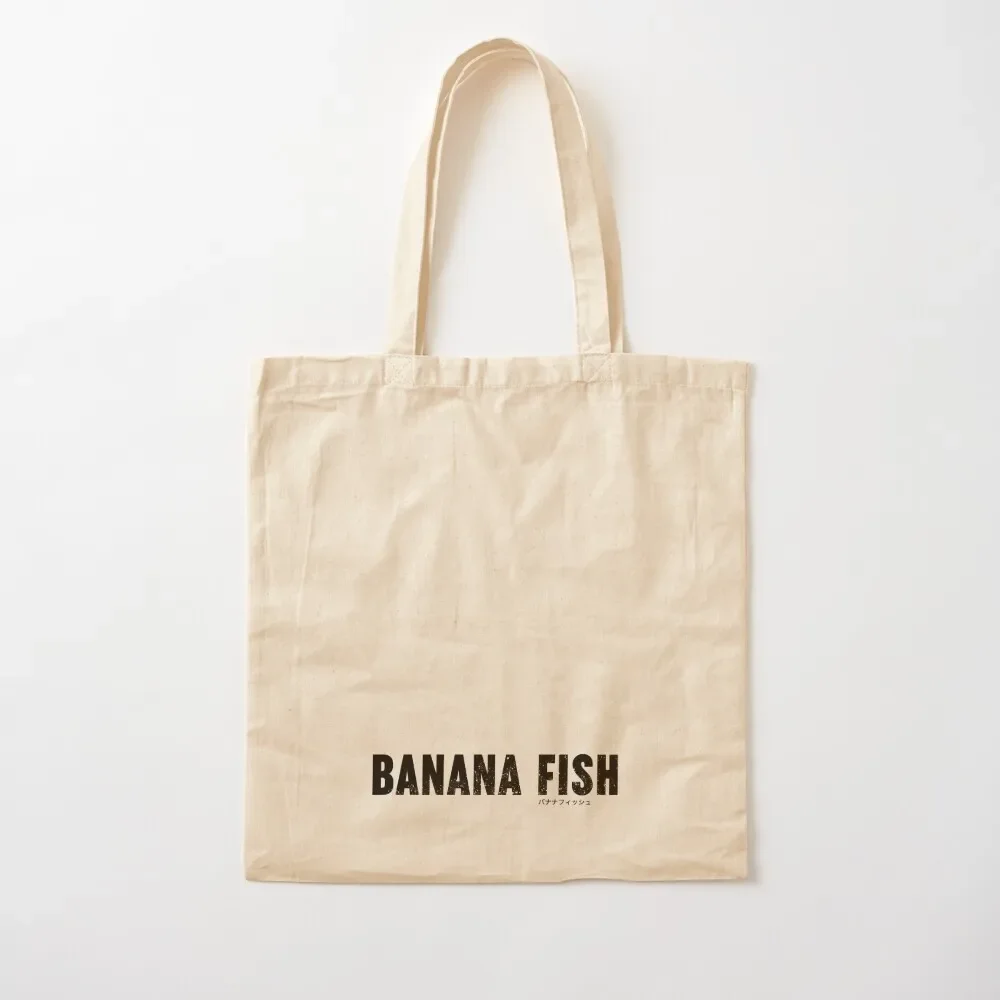 

Banana Fish Title Tote Bag shopper bag woman women bag reusable shopping Reusable bags