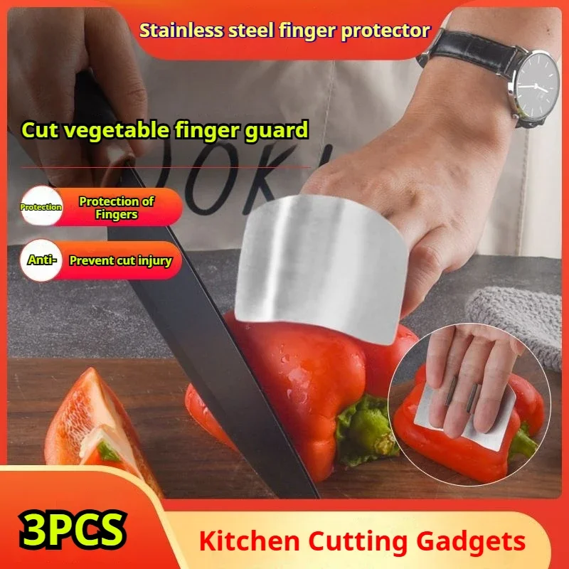 Stainless Steel Finger Guard Kitchen Tool Safety Cut vegetables Hand Protector Knife Guard Kitchen Tool Finger Protector Tool