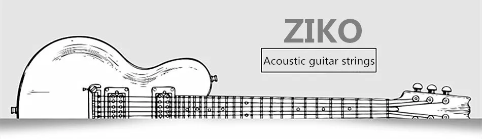 ZIKO DUS 010 011 012 Akustische Gitarre Saiten Hexagon Carbon Stahl Core Silber Überzug Musical Instruments Zubehör Teile – Detail 1