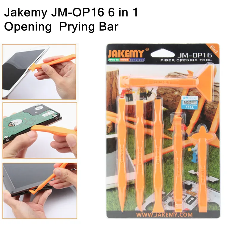 

JAKEMY JM-OP16/15 6 in 1 Anti-static LCD Screen Pry Opening Tools for Mobile Phone Tablet High Toughness Prying Tools Set