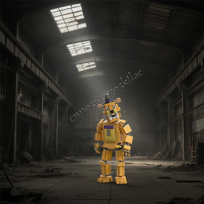 520 PCS Série de Personagens de Jogos Populares Brilhante Teddy Bot MOC Personalizável Bloco de Montagem Modular Criativo DIY Brinquedo de Montar para Meninos Presente