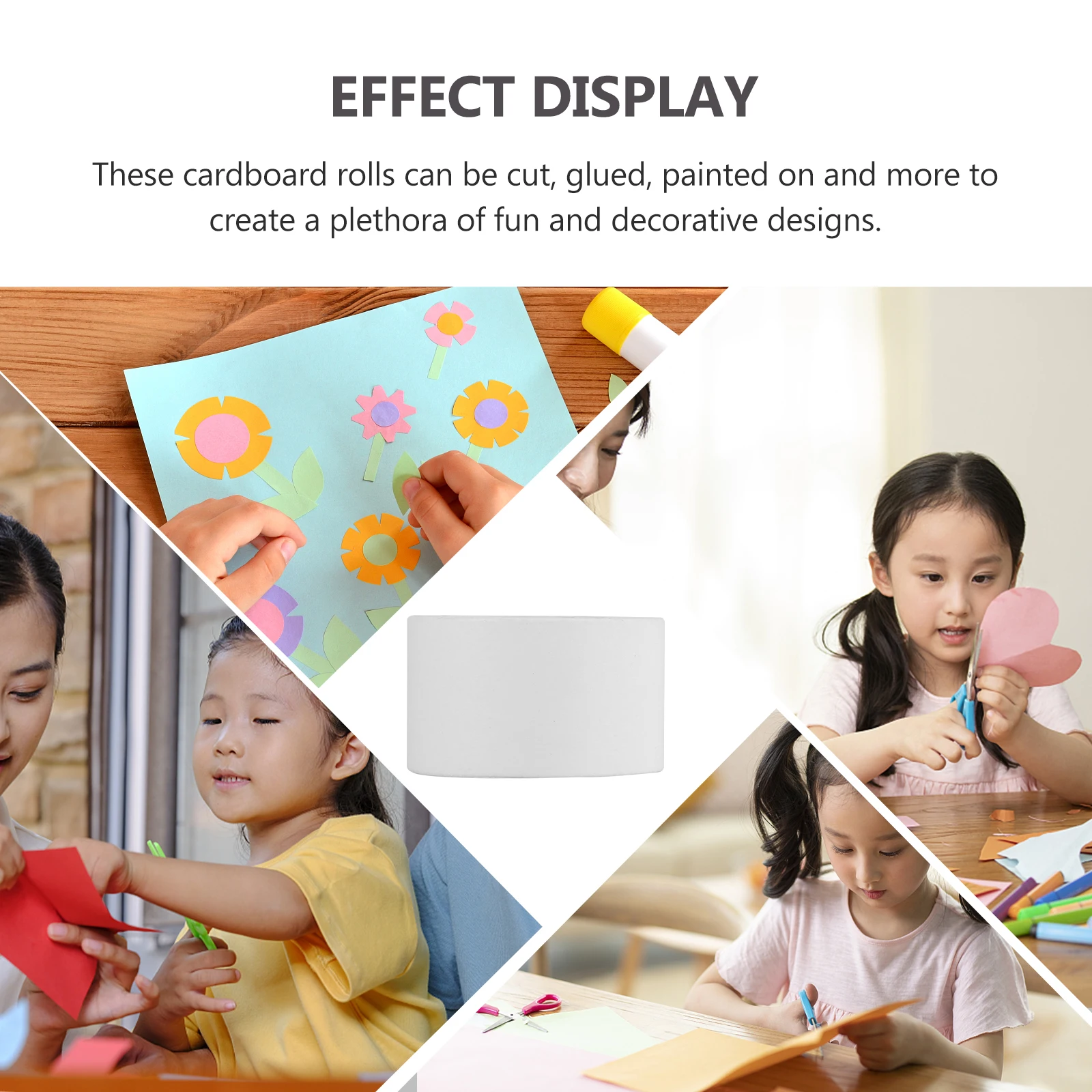 

25 Pcs Painting Paper Tube Core Roll Craft Diy Thick Crafts Small Plain Poster for Round Kraft Cardboard