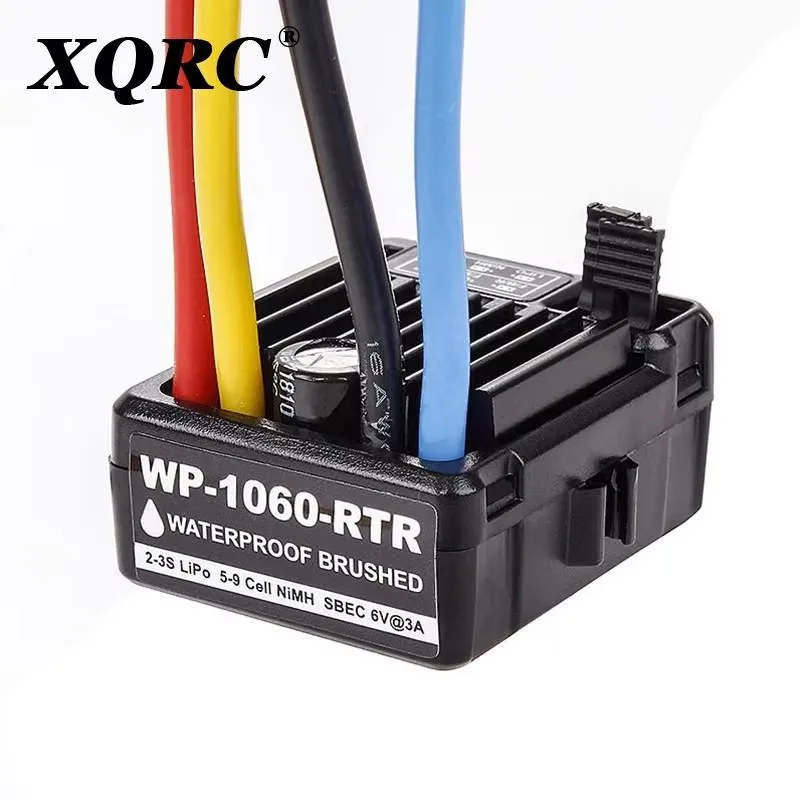 HobbyWing 1060 RTR 60A 2-3S LiPo controlador de velocidade eletrônico escovado aplicado ao veículo rastreado 1/10 RC
