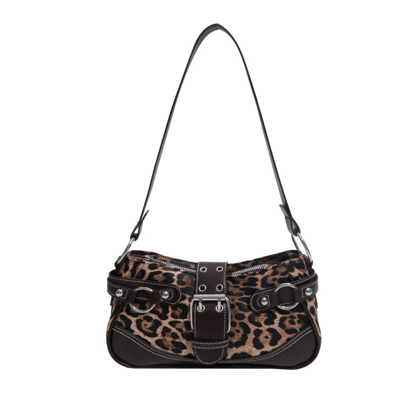 2026年トレンド-レトロ-レオパード柄-ショルダーバッグ-レディース-パンクスタイル-y2k-スパイシーガールデザイン-リベット付き-小型脇下バッグ-ボルサフェミニナ