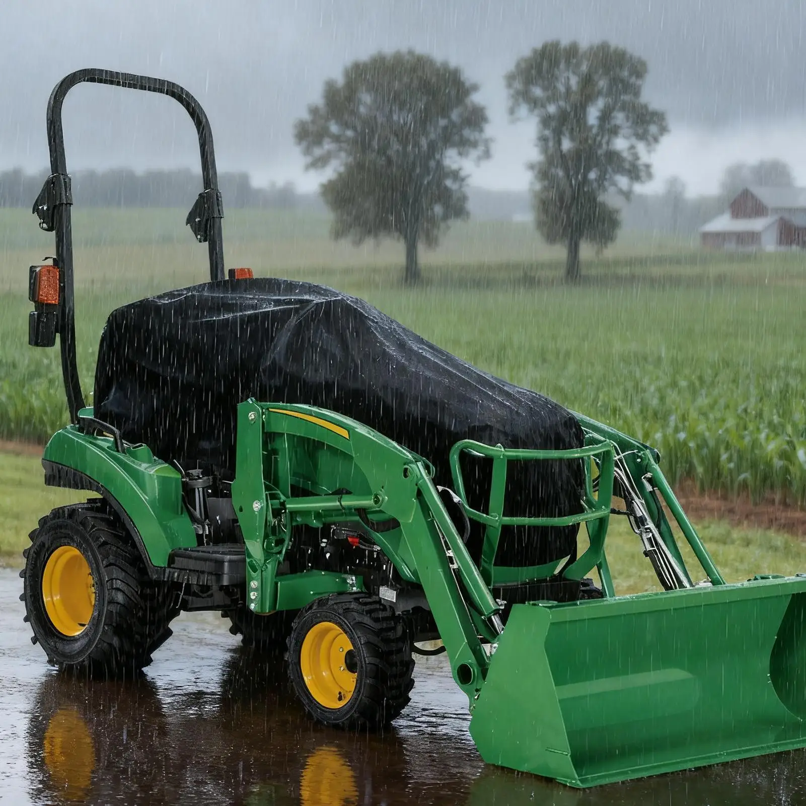 

Чехол для газона, ветрозащитный чехол для газонокосилки, чехол для трактора высокой плотности для заднего двора, сада, сельского хозяйства, гаражного сарая