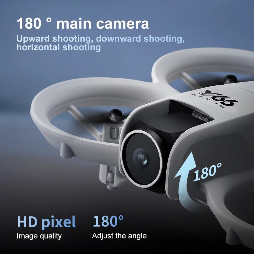 V66 Mini Drone 4k HD Camera Aerial Aircraft Optical Flow Positioning Hover Folding Pocket RC Quadcopter Toys for Kids Gift