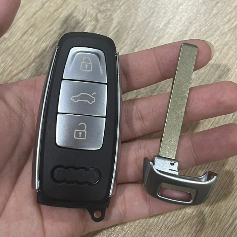 Slimme Afstandsbediening Autosleutel Shell Case Fob Voor Audi A6 C8 A7 C7 Q8 A1 A2 A3 A4 A4L A5 A8L A6L A8 Q3 Q5 Q7 2017 2018 2019 2020 2021 2022