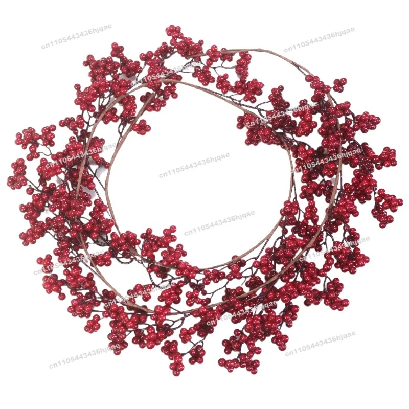 Simulation Red Fruit Vine Rich Fruit Holly Fruit Berry Simulation Rattan Christmas Tree Ornament Christmas Supplies
