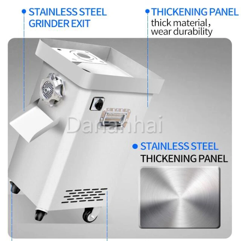 Vertical Meat Grinder Machine Commercial Meat Mincer Stainless Steel for Butchery Meat Milling Work view 4