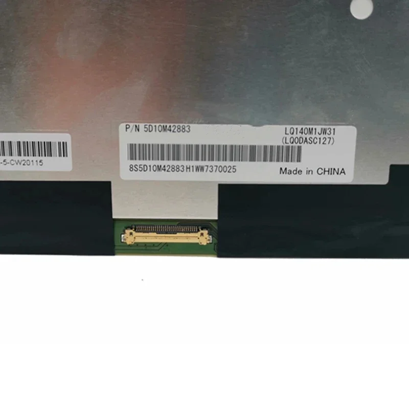 

LQ140M1JW31 1920x1080 EDP 30pins P/N 5D10M42883 14 Inch LCD Screen IPS Panel FHD
