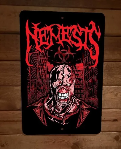 Evil Nemesis  Metal Wall Sign Poster Video Game