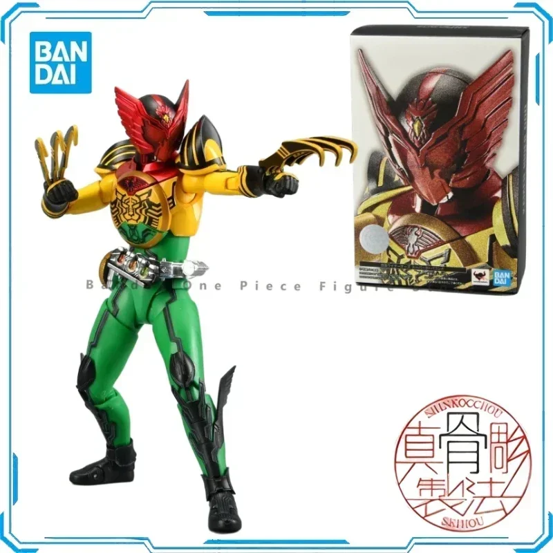 In Stock Original SHF Bandai Real Bone Sculpture Kamen Rider Oz Super Eagle Tiger Locust Combination Action Figure AnimeToyModel