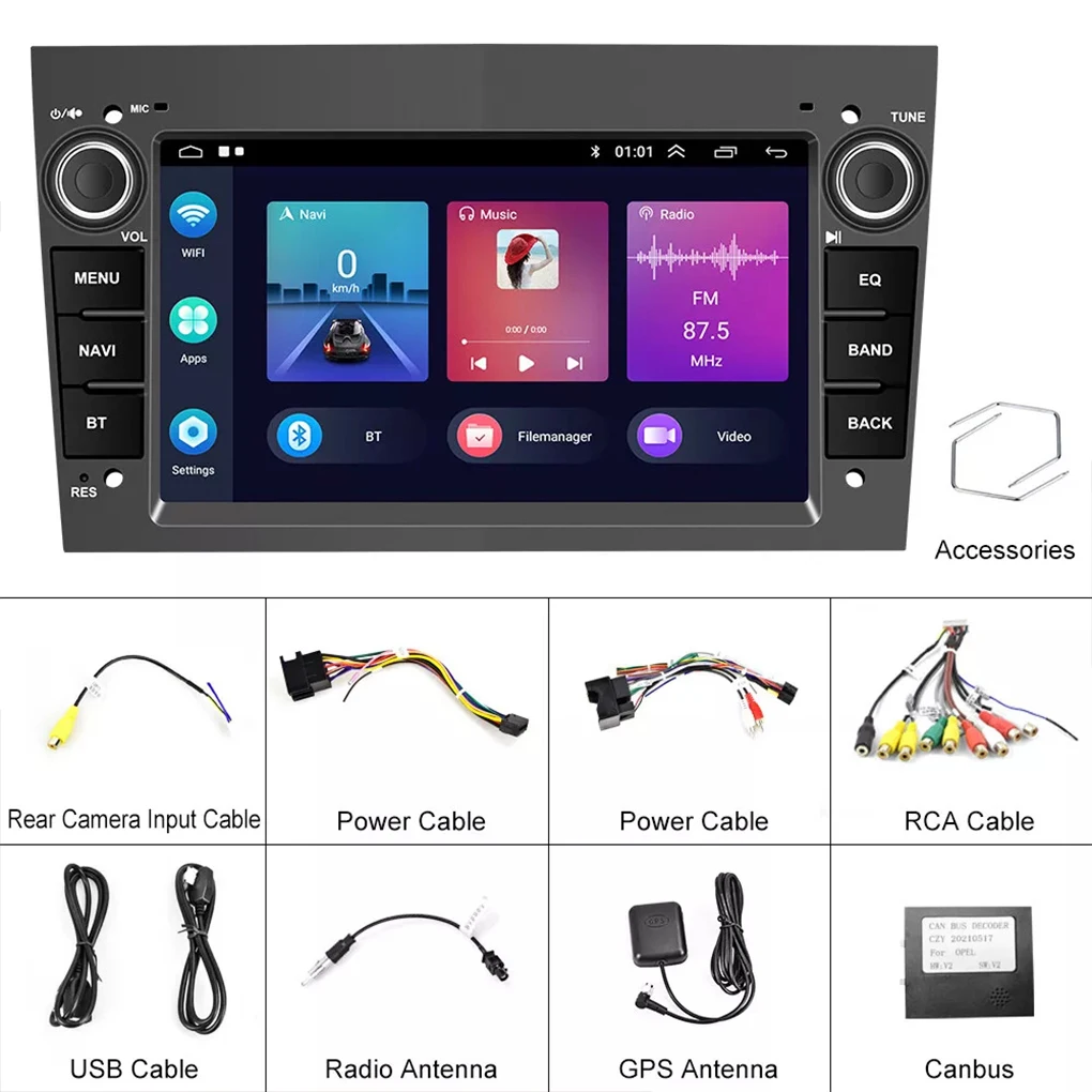 

Car Radio Multimedia 14 for Opel Vectra Zafira Antara Corsa Meriva Wireless CarPlay Auto Android 14 Car Radio