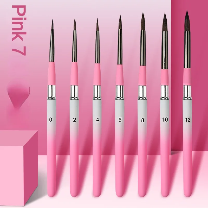 7 шт./набор, кисти для рисования волчьей шерсти