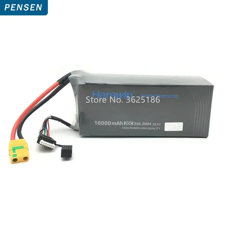 

Herewin 6s 12000mAh 16000mAh 22000mAh Battery 22.2v 20C Shaft Battery Agricultural Plant Protection UAV Battery