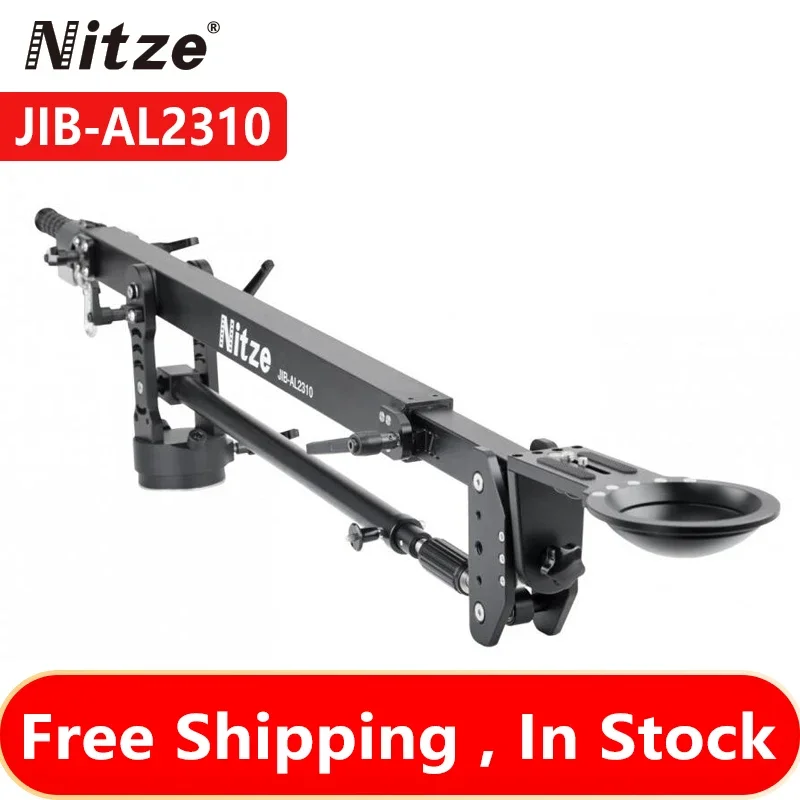 

NITZE JIB-AL2310 10KG Load Professional Camera Jib Crane Arm Pan 100mm Bowl Qith Carry Bag For DSLR Video Micro Single