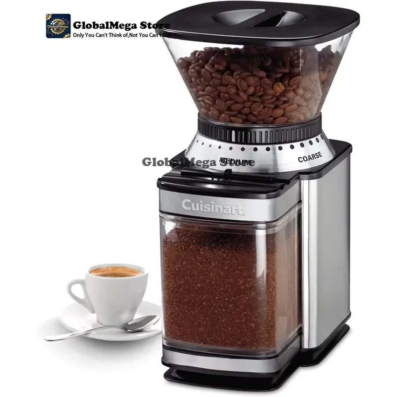 2026 Latest Electric Coffee Grinder with 18-Position Burr Grinder Adjustable Coarse to Fine Settings Cup Size Selector