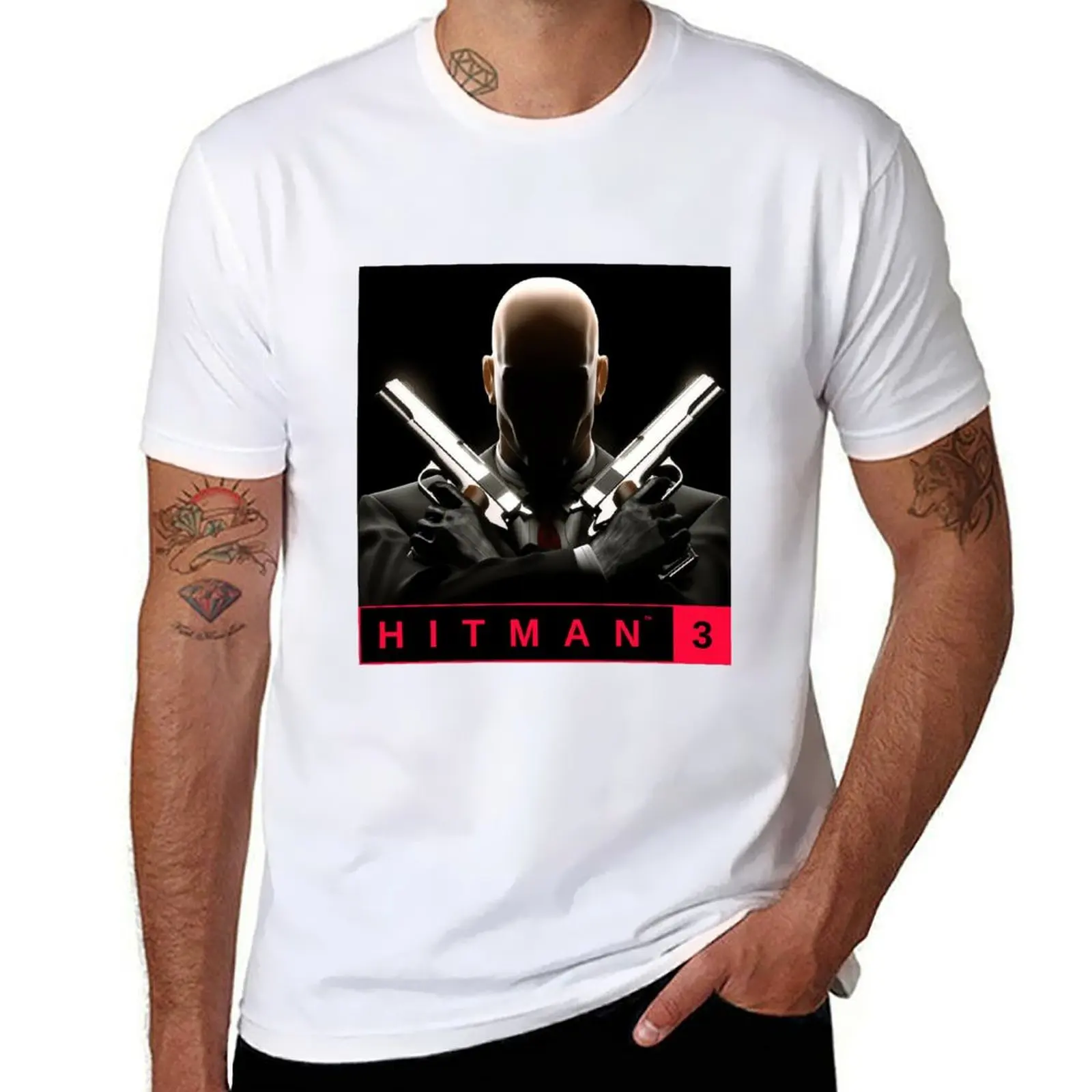 

agent 47 hitman T-Shirt t shirts for man graphic tees t shirts for man graphic vintage T-Shirt