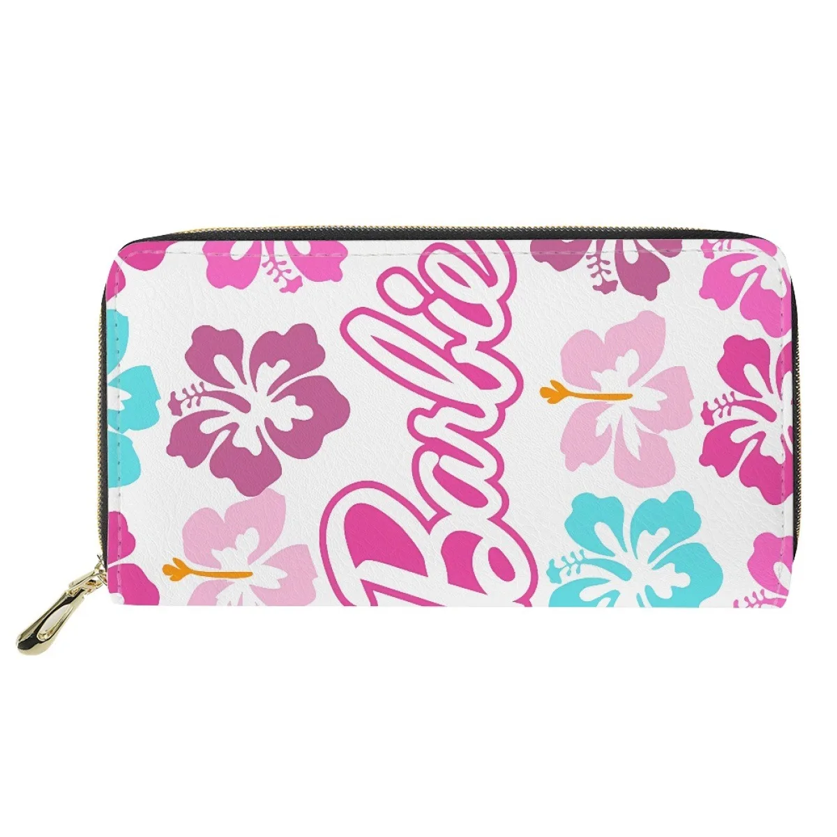 Barbie portamonete Anime Fashion Pattern portafoglio lungo in pelle Pu fai da te per le donne Fashion Ladies portacarte portatile Organizer regali