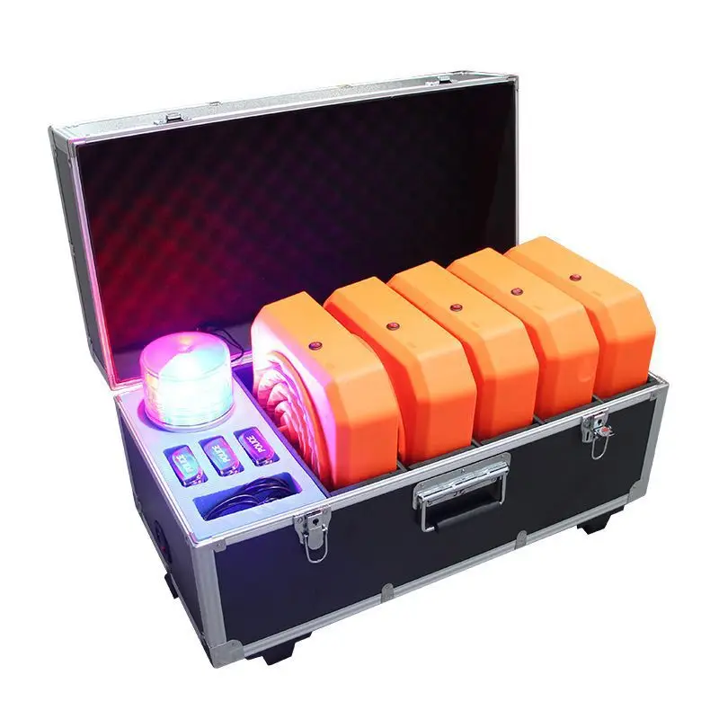 Anti-intrusion early warning road cone box Traffic road secondary accident scene isolation deployment and control Wireless