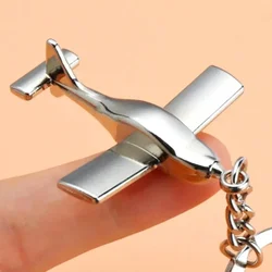 New Minimalist Niche Personality Creative Trend Airplane Keychain Airplane Model Key Ring Cool Boys Men Street Party Accessories